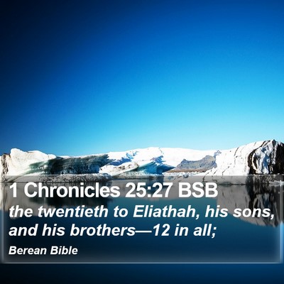 1 Chronicles 25:27 BSB Bible Verse Image