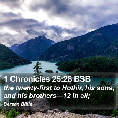 1 Chronicles 25:28 BSB Bible Verse Image