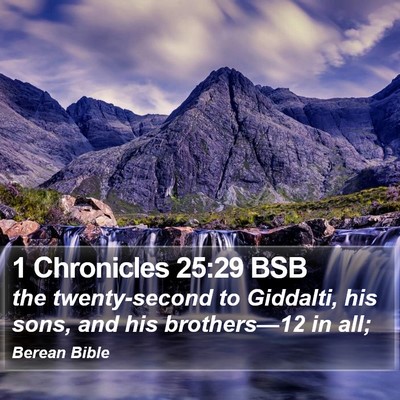1 Chronicles 25:29 BSB Bible Verse Image