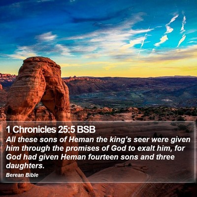 1 Chronicles 25:5 BSB Bible Verse Image