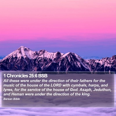 1 Chronicles 25:6 BSB Bible Verse Image