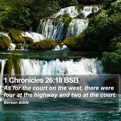 1 Chronicles 26:18 BSB Bible Verse Image