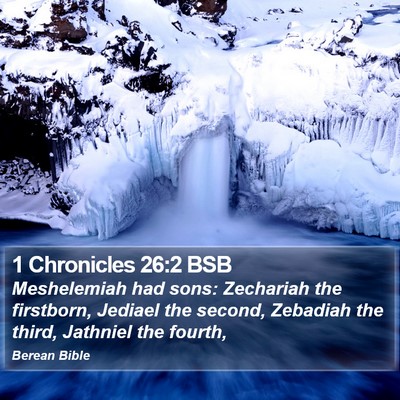 1 Chronicles 26:2 BSB Bible Verse Image