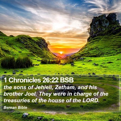 1 Chronicles 26:22 BSB Bible Verse Image