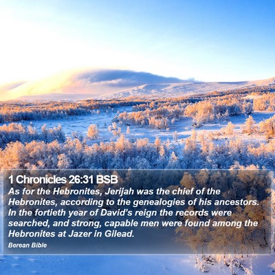 1 Chronicles 26:31 BSB Bible Verse Image
