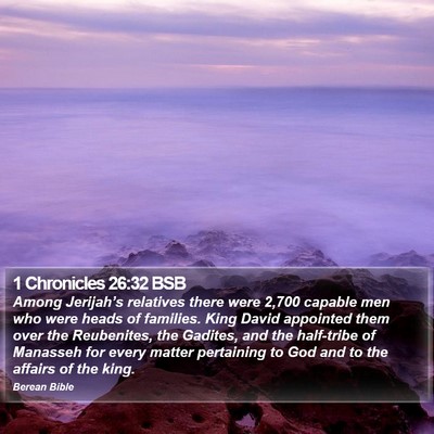 1 Chronicles 26:32 BSB Bible Verse Image