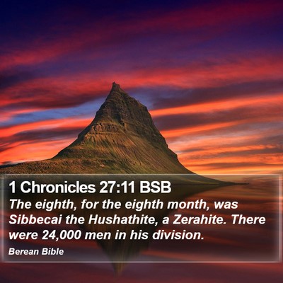 1 Chronicles 27:11 BSB Bible Verse Image
