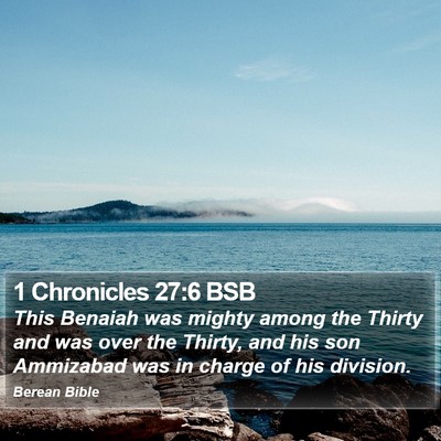1 Chronicles 27:6 BSB Bible Verse Image