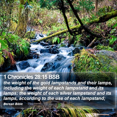 1 Chronicles 28:15 BSB Bible Verse Image