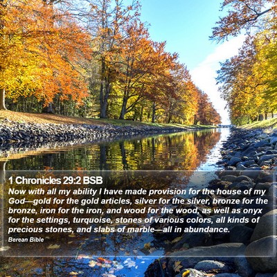 1 Chronicles 29:2 BSB Bible Verse Image