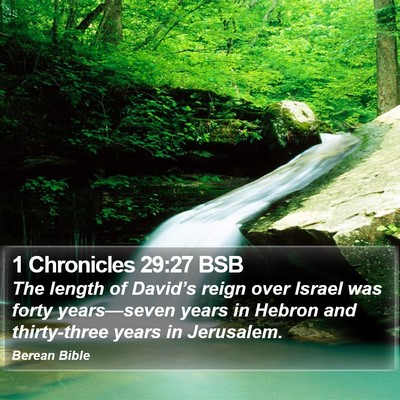 1 Chronicles 29:27 BSB Bible Verse Image
