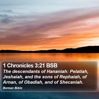 1 Chronicles 3:21 BSB Bible Verse Image