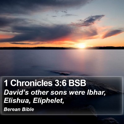1 Chronicles 3:6 BSB Bible Verse Image