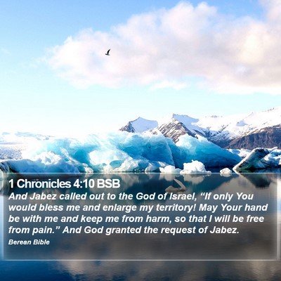 1 Chronicles 4:10 BSB Bible Verse Image