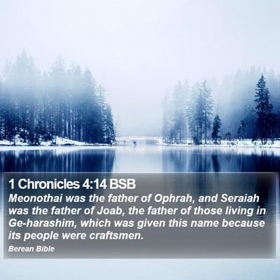 1 Chronicles 4:14 BSB Bible Verse Image