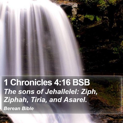 1 Chronicles 4:16 BSB Bible Verse Image