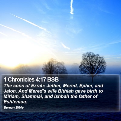 1 Chronicles 4:17 BSB Bible Verse Image