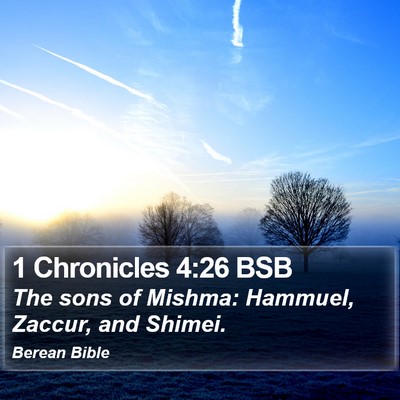 1 Chronicles 4:26 BSB Bible Verse Image