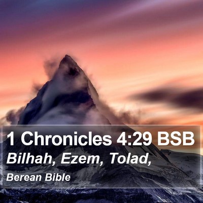 1 Chronicles 4:29 BSB Bible Verse Image