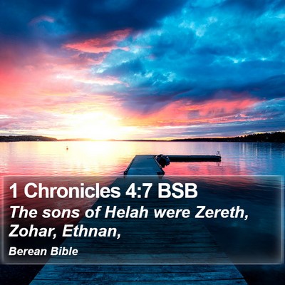 1 Chronicles 4:7 BSB Bible Verse Image