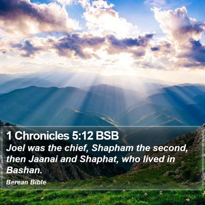 1 Chronicles 5:12 BSB Bible Verse Image