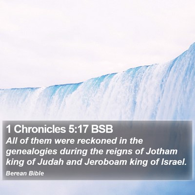 1 Chronicles 5:17 BSB Bible Verse Image