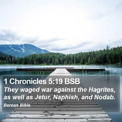 1 Chronicles 5:19 BSB Bible Verse Image