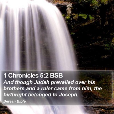 1 Chronicles 5:2 BSB Bible Verse Image