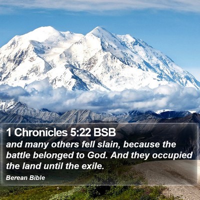 1 Chronicles 5:22 BSB Bible Verse Image