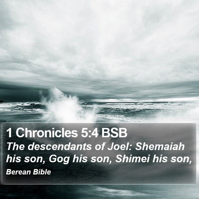 1 Chronicles 5:4 BSB Bible Verse Image