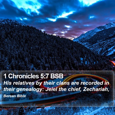 1 Chronicles 5:7 BSB Bible Verse Image