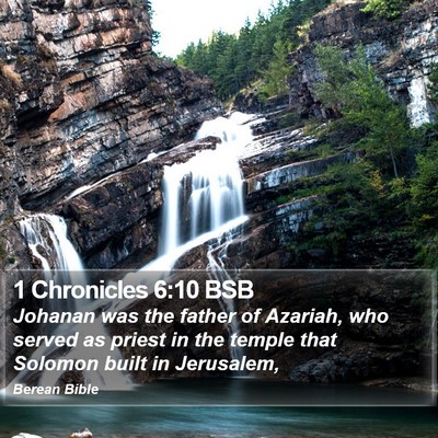 1 Chronicles 6:10 BSB Bible Verse Image