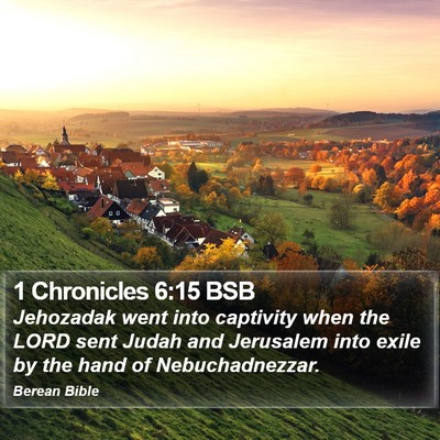 1 Chronicles 6:15 BSB Bible Verse Image