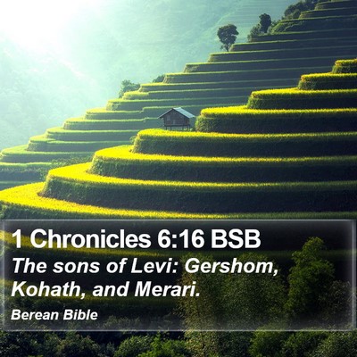 1 Chronicles 6:16 BSB Bible Verse Image