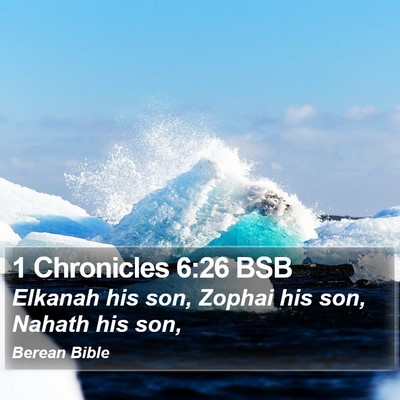 1 Chronicles 6:26 BSB Bible Verse Image