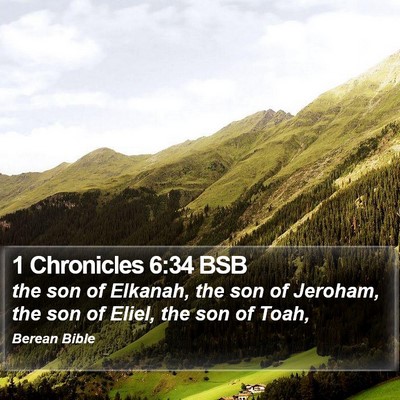 1 Chronicles 6:34 BSB Bible Verse Image
