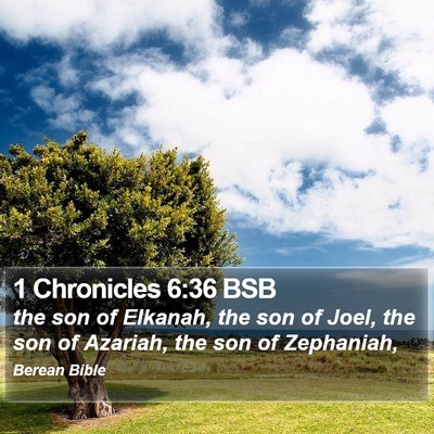 1 Chronicles 6:36 BSB Bible Verse Image