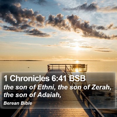 1 Chronicles 6:41 BSB Bible Verse Image