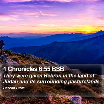 1 Chronicles 6:55 BSB Bible Verse Image