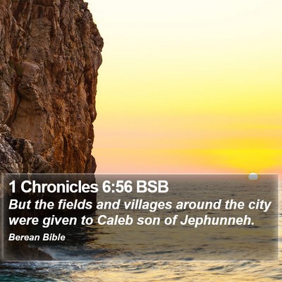 1 Chronicles 6:56 BSB Bible Verse Image