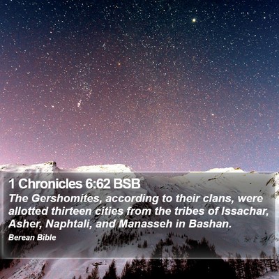 1 Chronicles 6:62 BSB Bible Verse Image