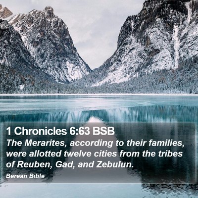 1 Chronicles 6:63 BSB Bible Verse Image