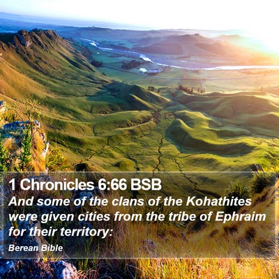 1 Chronicles 6:66 BSB Bible Verse Image