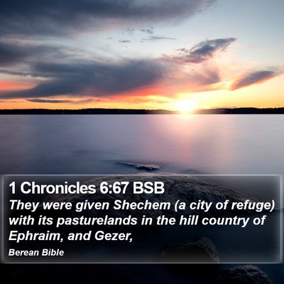 1 Chronicles 6:67 BSB Bible Verse Image