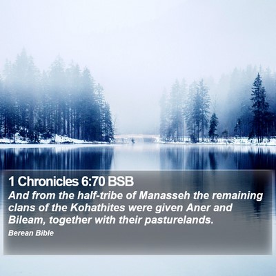 1 Chronicles 6:70 BSB Bible Verse Image