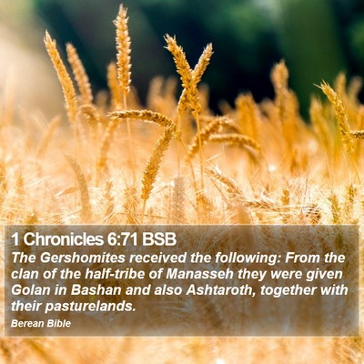 1 Chronicles 6:71 BSB Bible Verse Image
