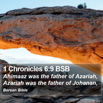 1 Chronicles 6:9 BSB Bible Verse Image