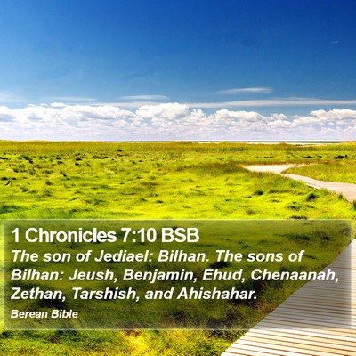 1 Chronicles 7:10 BSB Bible Verse Image