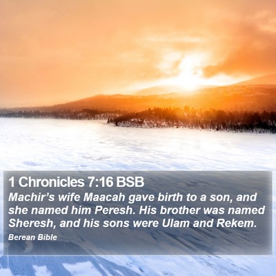 1 Chronicles 7:16 BSB Bible Verse Image