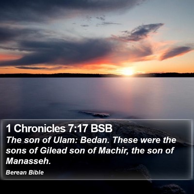 1 Chronicles 7:17 BSB Bible Verse Image